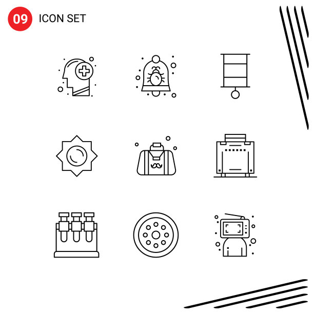 设置9个商业大纲包的包图片下载