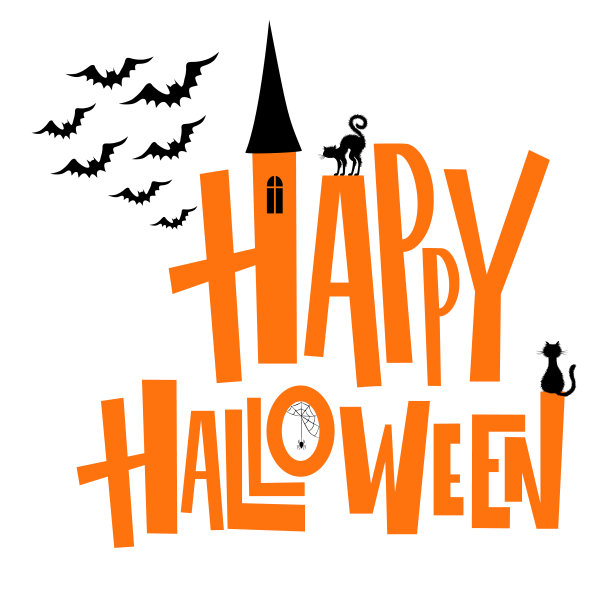 万圣节主题字体排版图片下载