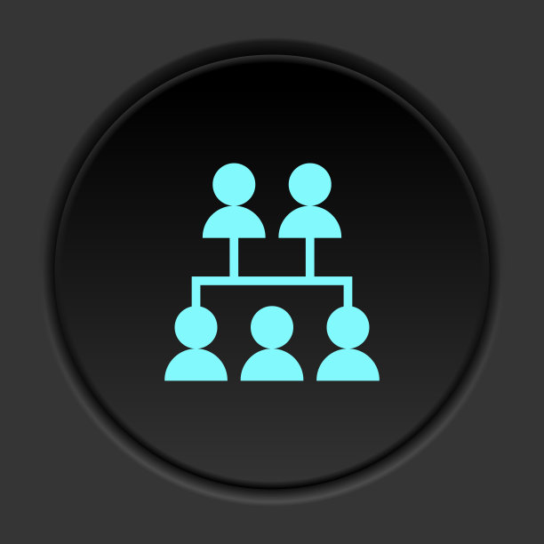 圆形按钮图标，数据库，服务器，网络。按钮横幅圆形，徽章界面的应用说明图片下载