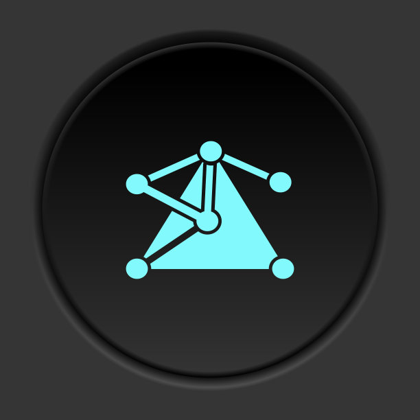 圆形按钮图标，数据库，服务器，连接。按钮横幅圆形，徽章界面的应用说明图片下载