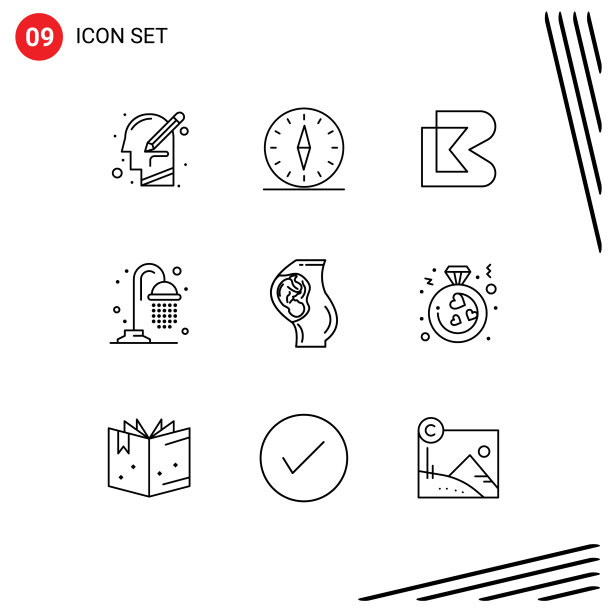 主题提纲和可编辑的符号图片下载