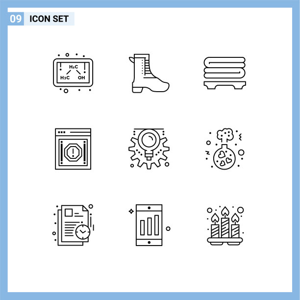 可编辑的线包9个简单的大纲的想法图片下载