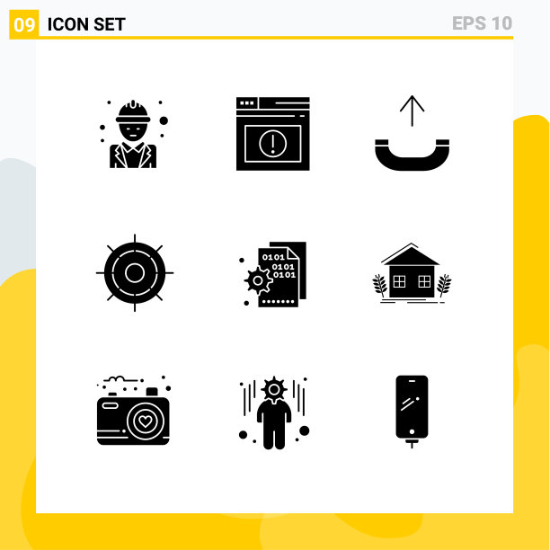 主题立体符号和可编辑符号的9种图片下载