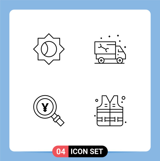 移动界面线设4个象形图图片下载