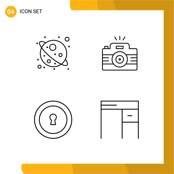 包装4现代填充线平色标志和图片下载