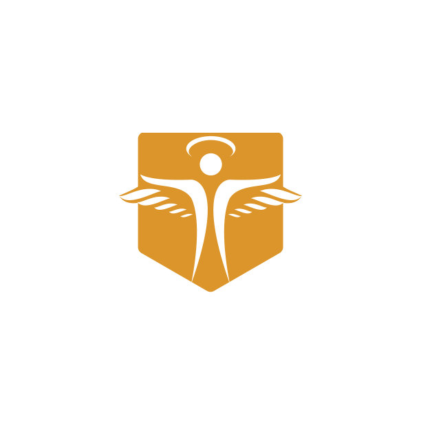 抽象天使标志设计图片下载