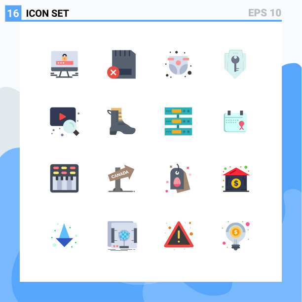 在网格上设置16个平面颜色作为安全键图片下载