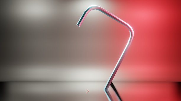 一个抽象物体在红白背景的3d渲染插图。用于横幅、邀请、卡片和广告使用图片下载