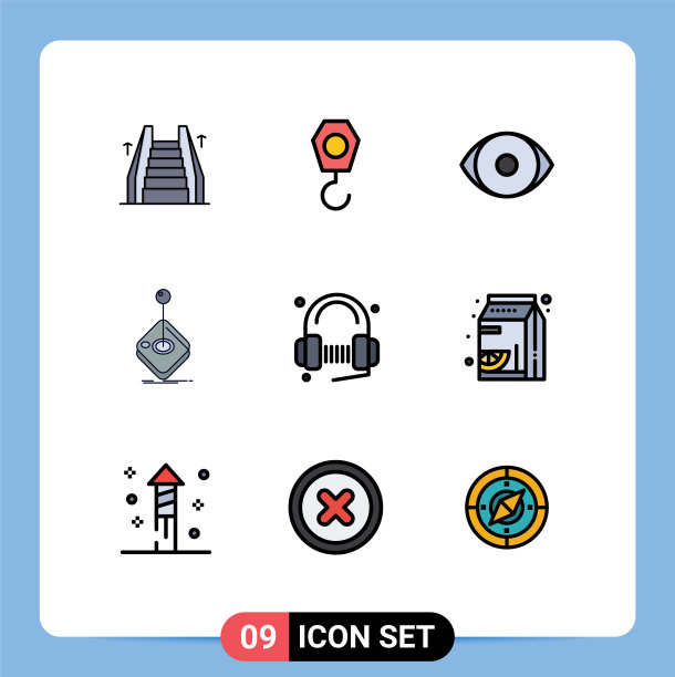 用户界面包9基本填充线平图片下载