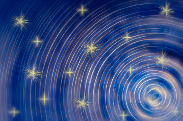 抽象的蓝色背景与白色的星星图片下载