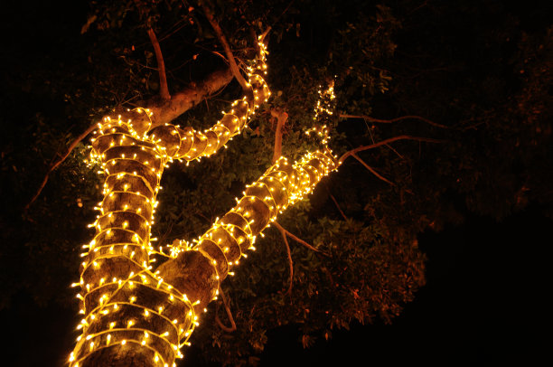 照亮晚安的灯光图片下载