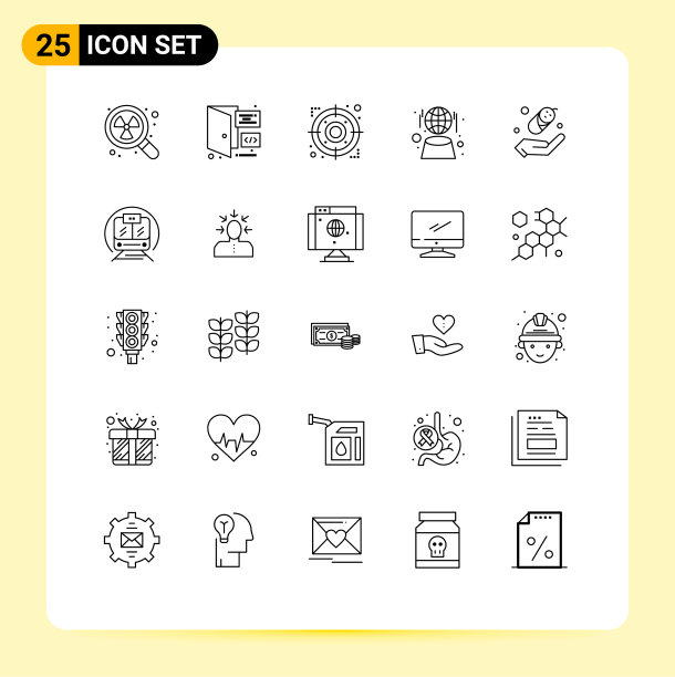 主题线和可编辑的符号图片下载