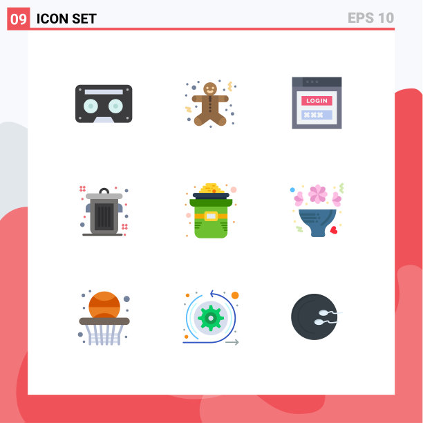 9种适用于网络和移动的通用平面颜色图片下载