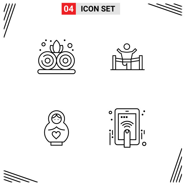 为lotus设置4个现代UI图标符号图片下载