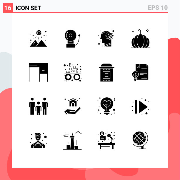 股票图标包16行符号和符号图片下载