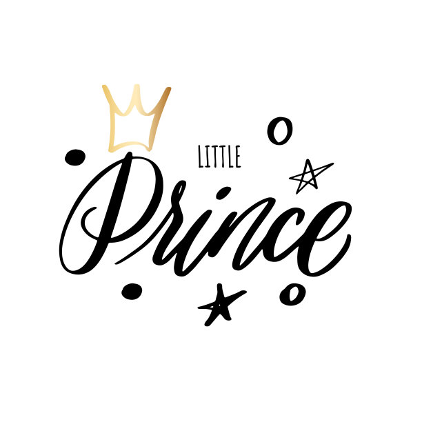 小王子手写体，印在衣服和纪念品上图片下载