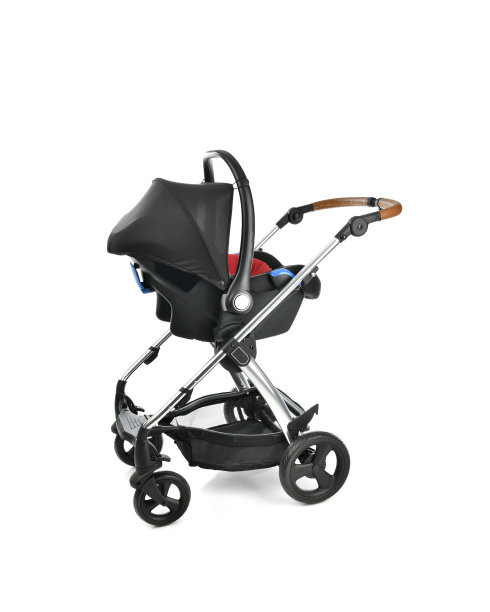 新生儿婴儿车孤立的白色背景图片下载