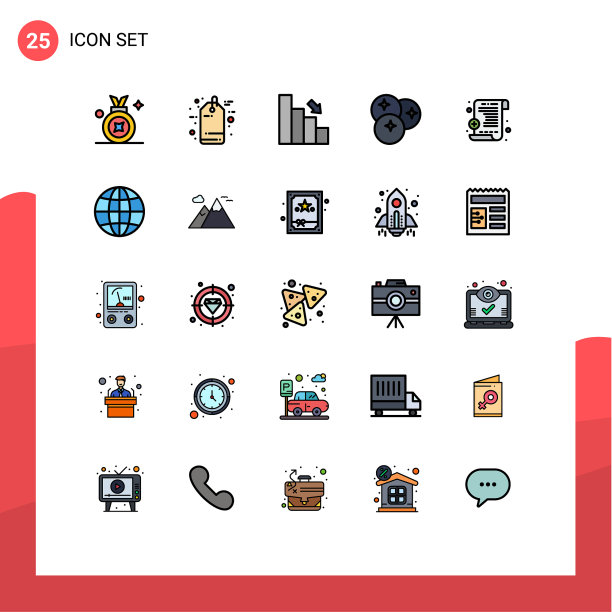 填充线平色包25通用图片下载