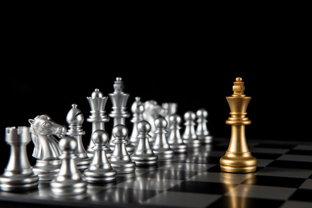 棋牌游戏的创意和竞争与策略，商业成功的概念图片下载