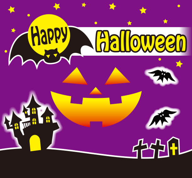 万圣节卡片的插图。图片下载