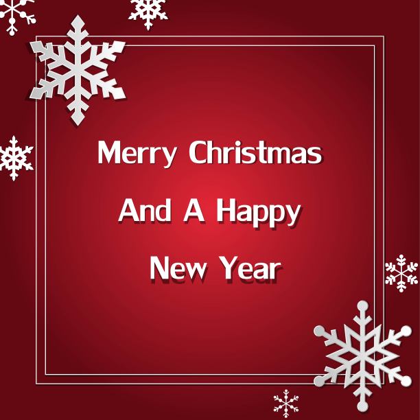 圣诞快乐雪花框架社交广告模板向量图片下载