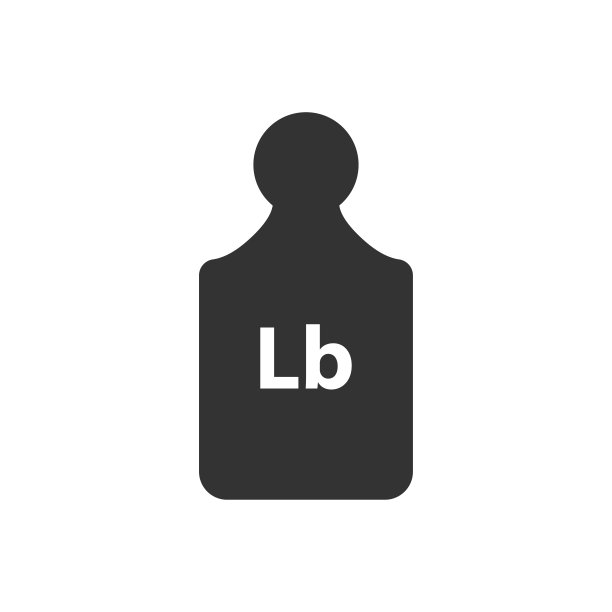 磅，磅重量质量黑色简单的平面图标图片下载