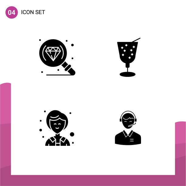 立体字形包4个通用符号图片下载