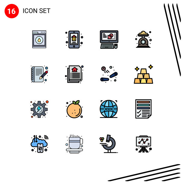 在网格上设置16条平色填充线图片下载