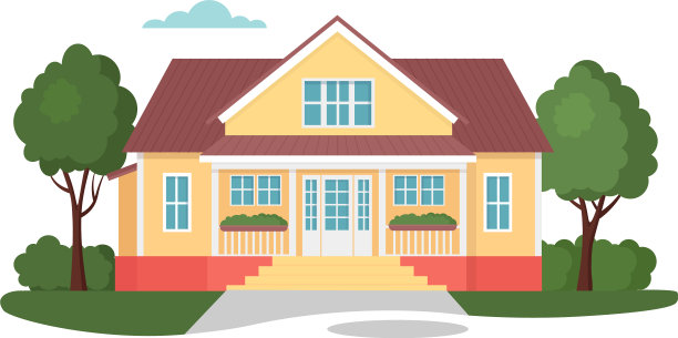 现代住宅卡通公寓图片下载