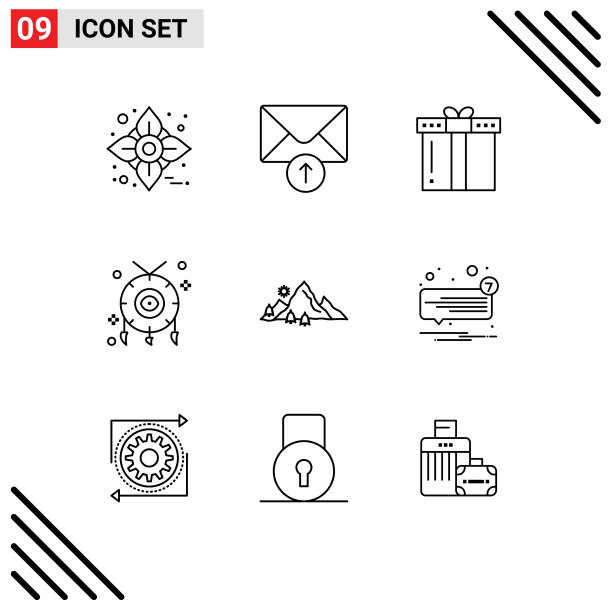 9 .适用于网页和手机的通用大纲图片下载