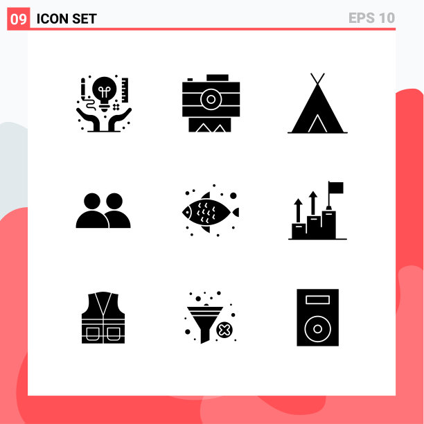 主题立体符号和可编辑符号的9种图片下载