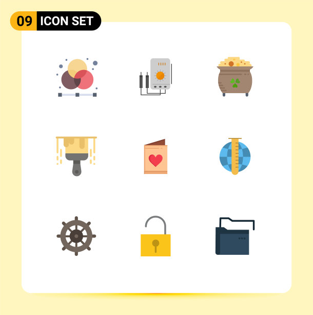 9 .主题平色和可编辑的符号图片下载