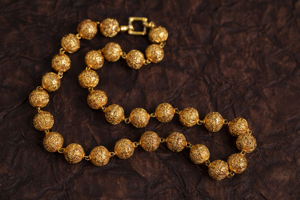 印度传统金项链图片下载
