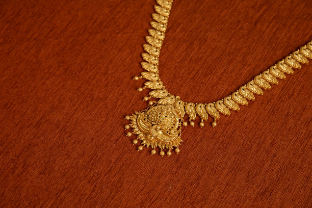 印度传统金项链图片下载