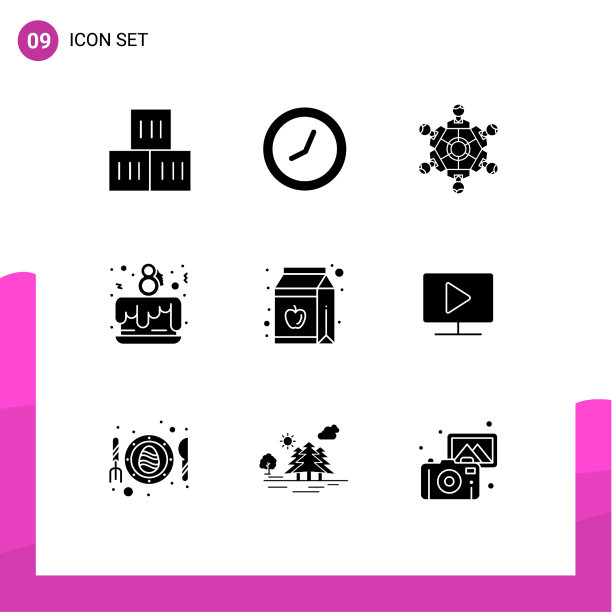 通用图标符号组9现代立体图片下载