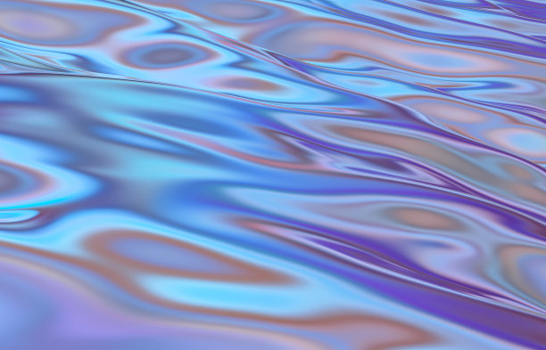 抽象几何彩虹纹理背景。液体。3 d渲染。图片下载