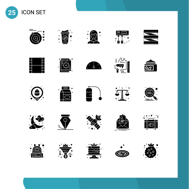 股票图标包25行符号和符号图片下载