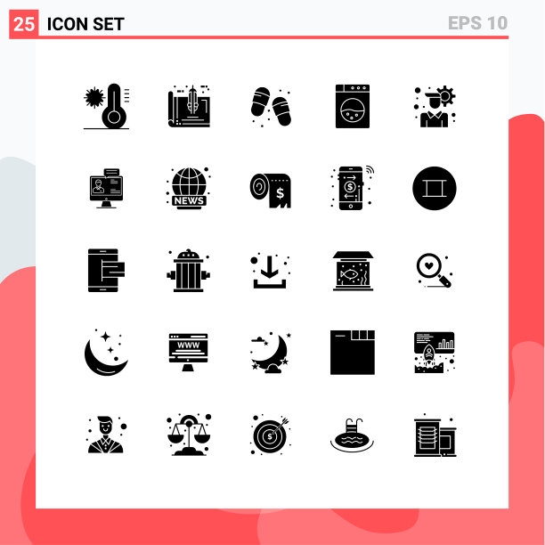 主题立体符号和可编辑符号的25个图片下载