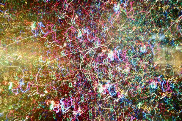 五彩缤纷的抽象灯光图片下载