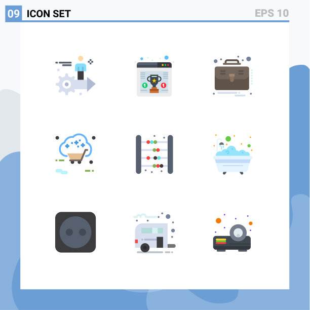 9种适用于网络和移动的通用平面颜色图片下载