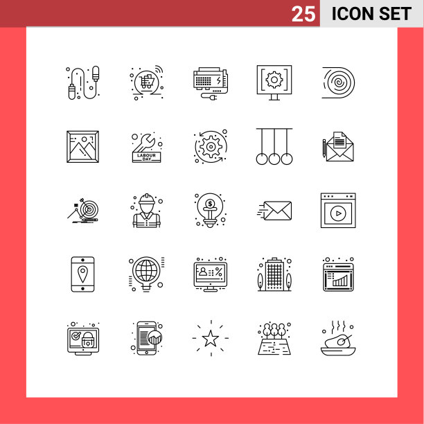 25组现代线路设置抽象服务图片下载