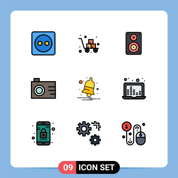 第九组填充线和平色标志图片下载