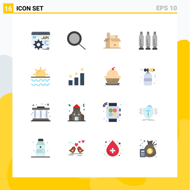 16组现代平面颜色为旅行海洋图片下载