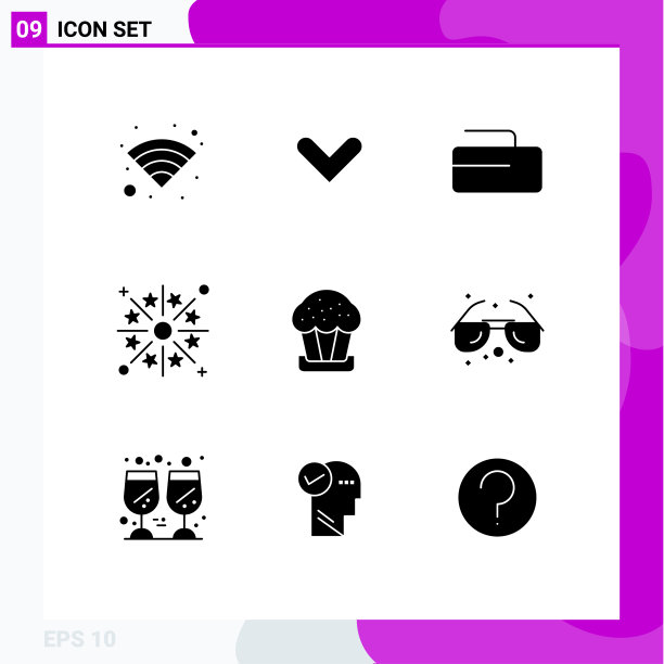 移动界面立体字形设置9个象形图图片下载