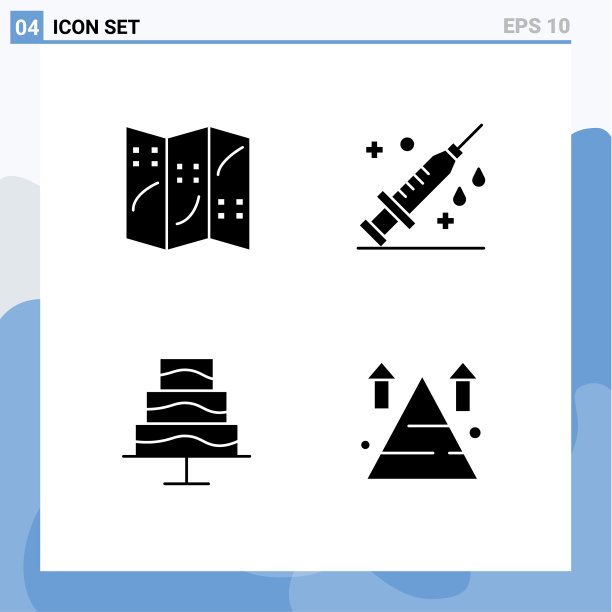 股票图标包4线标志和符号图片下载