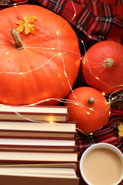 世界读书日：秋季书籍阅读主题素材图片下载