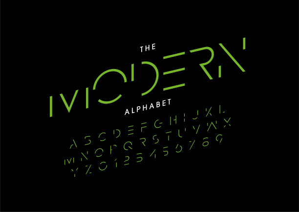 现代字母图片下载