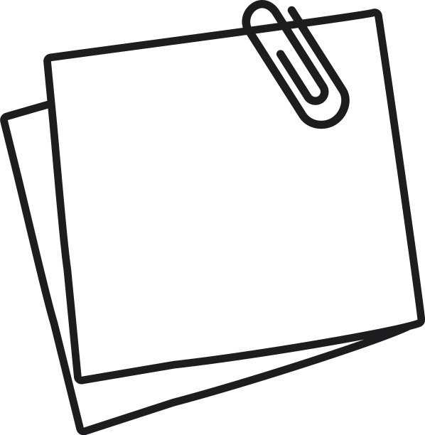 便签图标线条风格图片下载