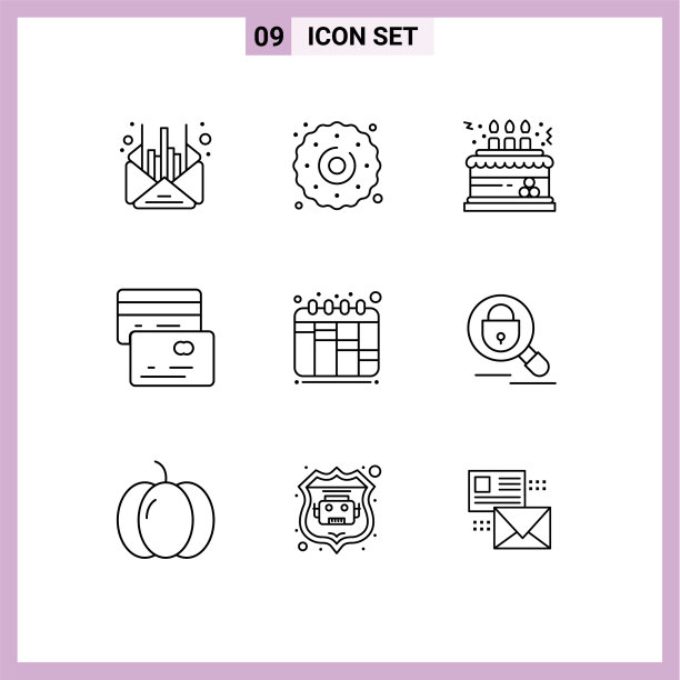 9 .适用于网页和手机的通用大纲图片下载