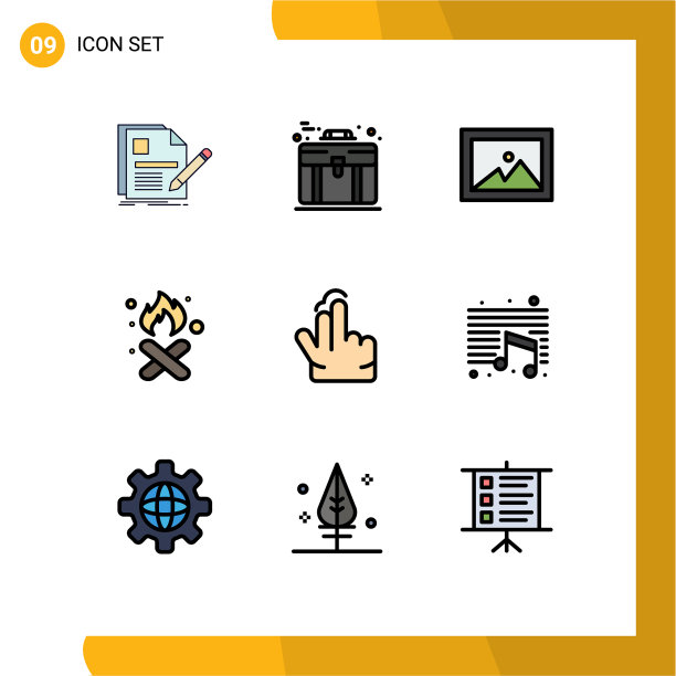 第九组填充线和平色标志图片下载